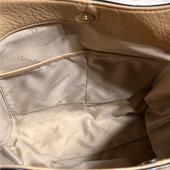 Calvin Klein Boxy Poly Two-Tone Tote Bag #H-4 - Picture 8 of 10